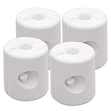 ABCCANOPY Outdoors Gazebo Tent Weight Feet Drum Fill with Water or Sand White (Set of 4)