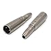 ZRAMO TH089 2PC Professional Converter Adapter XLR 3 Pin Male to 1/4