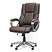 XtremepowerUS Executive Office Chair with PU Leather Back Support Big&Tall High-Back -Brown