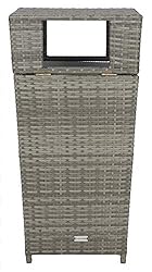 Safavieh Outdoor Collection Mazeli Grey Wicker