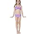 Mermaid Tail, QIJOVO 3PCS Girls Mermaid Custome for Swimming Bikini Swimmable Tail Swimwear (without Monofin)