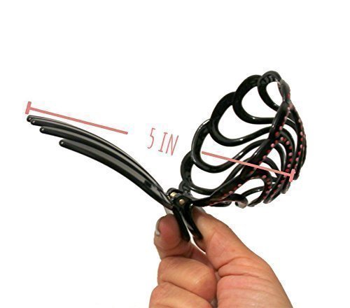 Bun Cover Hair holder, Hand Crafted Hair Clip. This Attractive Hair Accessory Can Be Used As A Bun Maker Or a Hair Grip. Hair Styling for Women For thick and thin hair. 2 Pcs Uniquely Hand Painted.