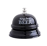 HS 1PC Office Desk Call Bells Service Call Bell for Desk Kitchen Hotel Counter Reception Restaurant Bar (black)