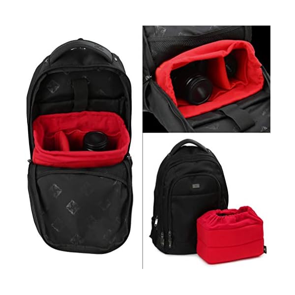 Koolertron Kamera Schutztasche wasserdichte Shockproof Gepolsterte Phototaschen Kamerataschen mit Gepolsterter Einsatz… – Bild 5