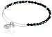Alex and Ani Women's Midnight Rock Candy Beaded Bangle Rafaelian Silver-Tone Bangle Bracelet One Size, 2.75