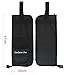YMC DSB10-BK 10mm Foam Drum Stick Bag Holder Mallet Bag Drumstick Bag with A Drum Key -Black