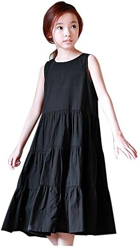 Plus Nao プラスナオ Aラインワンピース ノースリーブワンピース ロングワンピース ティアードワンピース 夏 子供服 女の子 女児 キッズ B074vbyplk 1 235円 セール開催中最短即日発送 新作 人気 送料無料 激安 お買い得 キ フト