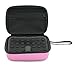 CASEMATIX Camera Travel Case Compatible with PROGRACE, Ourlife, Dragon Touch and More Waterproof Toy Camera Video Recorders - Pink Case for Toy Action Camera and Accessories