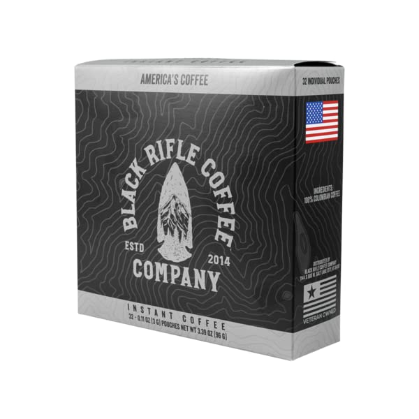 Black Rifle Coffee Company Instant Coffee Medium Coffee Roast, 32 Count