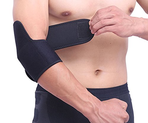 Rungear Tennis Elbow Brace (2 Pack), Tennis & Golfer's Elbow Pain Relief with Compression Pad, Wrist Sweatband - Best Elbow Strap Band for Men and Women - Thumbnail 4