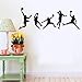 Basketball Players Wall Decals Slam Dunk DIY Wall Stickers for Kids Room Boys Bedroom (5 pcs)