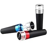 ACMETOP [2018 UPGRADE] Wine Stopper Vacuum, Wine & Beverage Bottle Stopper Saver Vacuum Pump Preserver with Rubber Sealer - Set of 3, FDA Approved [Gift Pack]