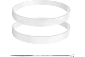 2 Pcs Gasket Replacement Parts White Rubber Seal O-Ring for Nutri Ninja Blender with Auto-iQ BL450C BL451C BL481C BL494C BL64