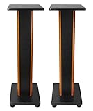 Rockville 28" 2-Tone Bookshelf Speaker Stands