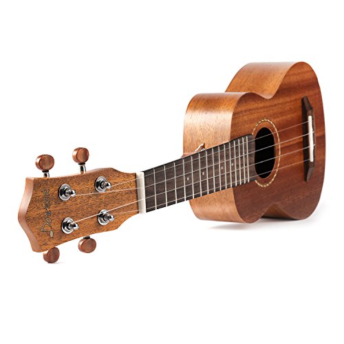Donner Soprano Ukulele Mahogany DUS1 21 inch with Ukulele Set Strap
