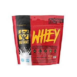 Mutant-Whey--100-Whey-Protein-Powder-Gourmet-Taste-22g-of-Protein-104-g-EAAs-5-g-BCAAs-Fast-Absorbing-Easy-Digesting-227-kg-Cookies-and-Cream Mutant Whey – 100% Whey Protein Powder, Gourmet Taste, 22g of Protein, 10.4 g EAAs, 5 g BCAAs, Fast Absorbing, Easy Digesting -2.27 kg - Cookies and Cream