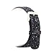 KuToo Replacement for Gear Sport/S2 Classic Bands, Leather Glitter Wristband Band for Samsung Gear Sport/S2 Classic/Garmin VivoActive 3/20mm Smart Watches (3D Glitter Black)