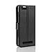DOOGEE X20 Case, Fettion Premium PU Leather Wallet Flip Phone Protective Case Cover with Card Slots and Magnetic Closure for DOOGEE X20 / DOOGEE X20L 5.0 Inch Smartphone (Wallet - Black)