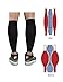 ChinFun Calf Compression Sleeve 20-30mmHg Leg Support Graduated Pressure Socks Running Guards - Shin Splints Circulation Recovery Varicose Veins Pain Relief Sports Gear Men Women Black M