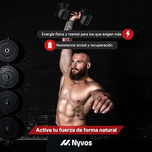 Maca Preta de Alta Potência – 45.000 mg Equivalente – Testosterona Natural Homem – 180 Cápsulas Vegan – Energia, Vitalidade e Culturismo – Produzido na UE - Nyvos — foto 4 de 8