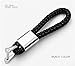ffomo BearFire Car Logo Emblem Key Chain Key Ring Metal Alloy BV Calf Style Black Leather Gift Decoration Accessories (Volvo)