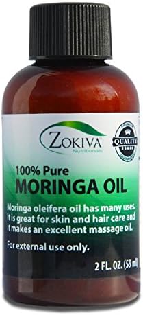 Moringa Oil 100% Pure Cold Pressed All-Natural, Anti-Aging, 2 fl. oz.
