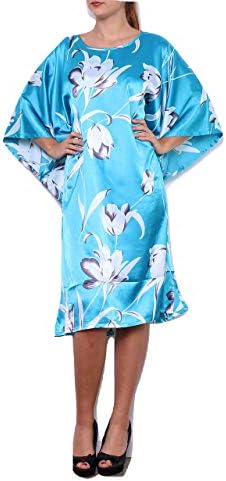 Secret Collection Womens Long & Short Kaftans Floral Ladies Maxi Dress, Oversized Nightwear