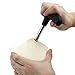 OrliverHL Durable Stainless Steel Coconut Opening Hole Driller Slicer Kitchen Tools Cut Knife Hole Tools +Cleaning Stick