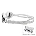 BALNEAIRE Swim Goggles, No Leak Anti-Fog Swimming Goggles with Case for Adults Men Women Youth White