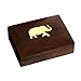 Shalinindia Cigarette Holder Case Wood Box Indian Decor 4.5 X 3.25 X 1.25 Inch- Handcrafted Unusual Gifts
