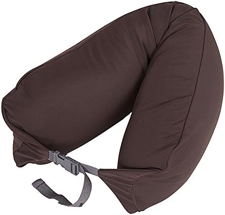 LBMUJI 【Counter Genuine】 MUJINeck Pillow Neck Pillow for Airplane Travel Neck Pillow for car Sofa Pillow U-Pillow (Specifications 16x67cm, Lycra Brown)
