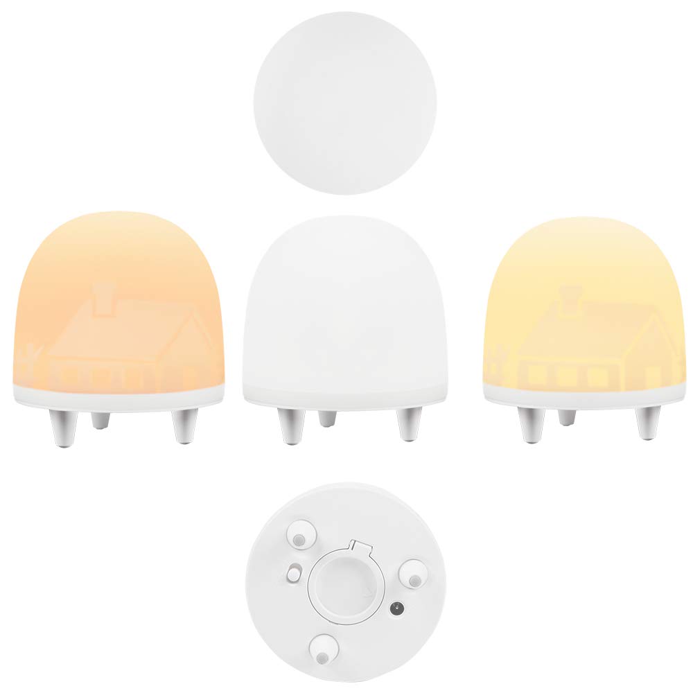 LED Nachtlicht Baby, Kinder Nachtleuchte USB wiederaufladbar, warmweß/Timer/Touch Bedienung/3 Modi, Stimmungslicht mit RGB-Farbwechsel & Dimmbares Schlummerlicht, Schlaflicht für Baby, Kinder