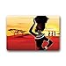Shirley's Door Mats Amazing Cartoon African Woman Bathroom/Kitchen/Workstations Decor Mat(23.616.7)