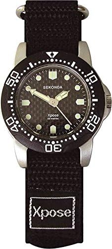 Sekonda Xpose de los Hombres Negro Correa de Velcro Reloj 50 ...