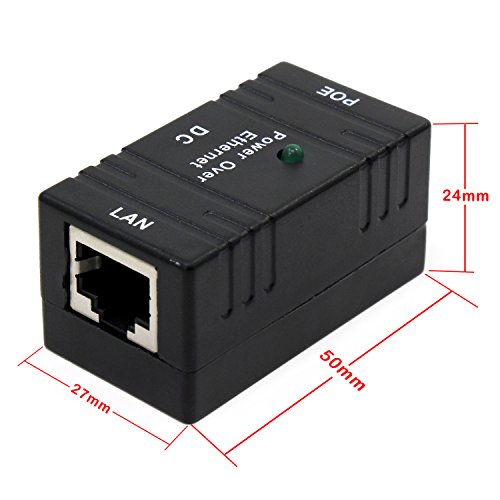 ESUMIC POE Power Over Ethernet RJ-45 LAN Injector Splitter Wall Mount Adapter For IP Camera Networking