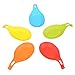 VILONG Kitchen Silicone Spoon Rest, Flexible Almond-Shaped Silicone Kitchen Spoon Holder, Cooking Utensil Rest Ladle Spoon Holder 5-Pack, Vibrant Colors