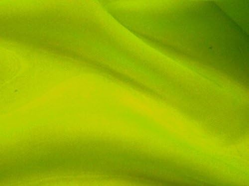 Silky Satin Fabric 147cm Width. 34 Colour Options Sold by The metre, Free Delivery - Flo Yellow