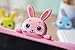 iPad Air2 Pro9.7 2017/2018 Case, Bole Cat Case for Kids Handle Silicone Cute Cartoon Rabbit Design Shockproof Waterproof with Holder for Children