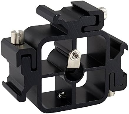 IMORDEN Triple Hot Shoe Mount Adapter for Speedlite, Monitor, Microphone, Flash Light Stand Umbrella Holder Bracket for Canon Nikon Pentax Olympus Flash/Speedlite Units