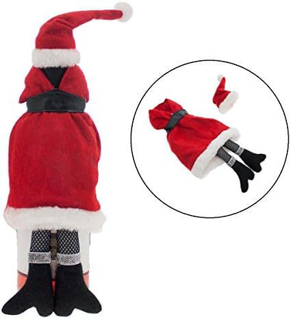 Sassy Mrs. Clause Wine Liquor Bottle Christmas Dress Outfit Funny Holiday Gift