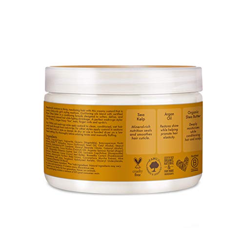 Shea Moisture Raw Butter Curl Memory Custard Cream for Unisex, 12 Ounce