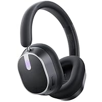 Active Noise Cancelling Headphones,120H Playtime Bluetooth 6.0 Wireless Headphones with Power Display & 6-Mic ENC Calls, 360° Spatial Audio Over Ear Headphones Foldable Headset for Travel Office Game