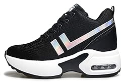 AONEGOLD Women's Platform Sneakers Wedges High Top