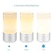 SOLLED LED Table Lamp, Sensor Touch Bedside Lamp, Dimmable Warm White Night Light, RGB Color Changing Modern Desk Lamp Nightstand Lamp For Bedroom, Plug-in