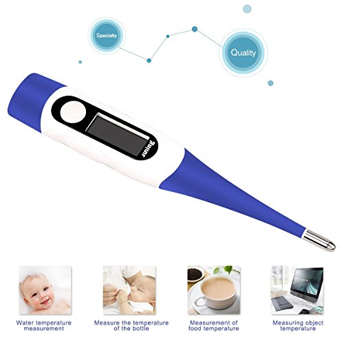 JUNING Digital Medical Thermometer Oral Rectal Temperature 30 Seconds Fast Reading and Accurate Rectal Thermometer for Children and Adults with Fever Indicator - Thumbnail 5
