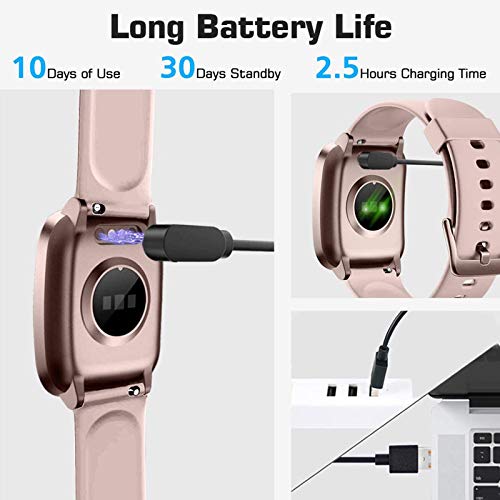 Lintelek Smart Watch for Android & iOS, Fitness Tracker with Heart Rate