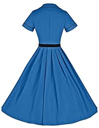 GownTown Vestido clásico casual estilo años 50, para mujer