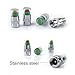 Car Tire Valve Cup, INCART 36 PSI 2.4 Bar Air Alert Motorcycle Car Tire Pressure Monitoring Stem Valve Cap Sensor Indicator 3 Color Eye Alert (4 Pcs)