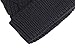 Arctic Paw Women's Weave Knit Beanie with Faux Fur Pompom, Black