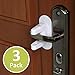 Outsmart Child Proof Door Lever Lock [3 Pack] - 3M Adhesive Child Safety Baby Proofing Door Handle Lock, Anti Lock-Out Design for Bathroom/Bedroom/French Door - BabeCare Idea